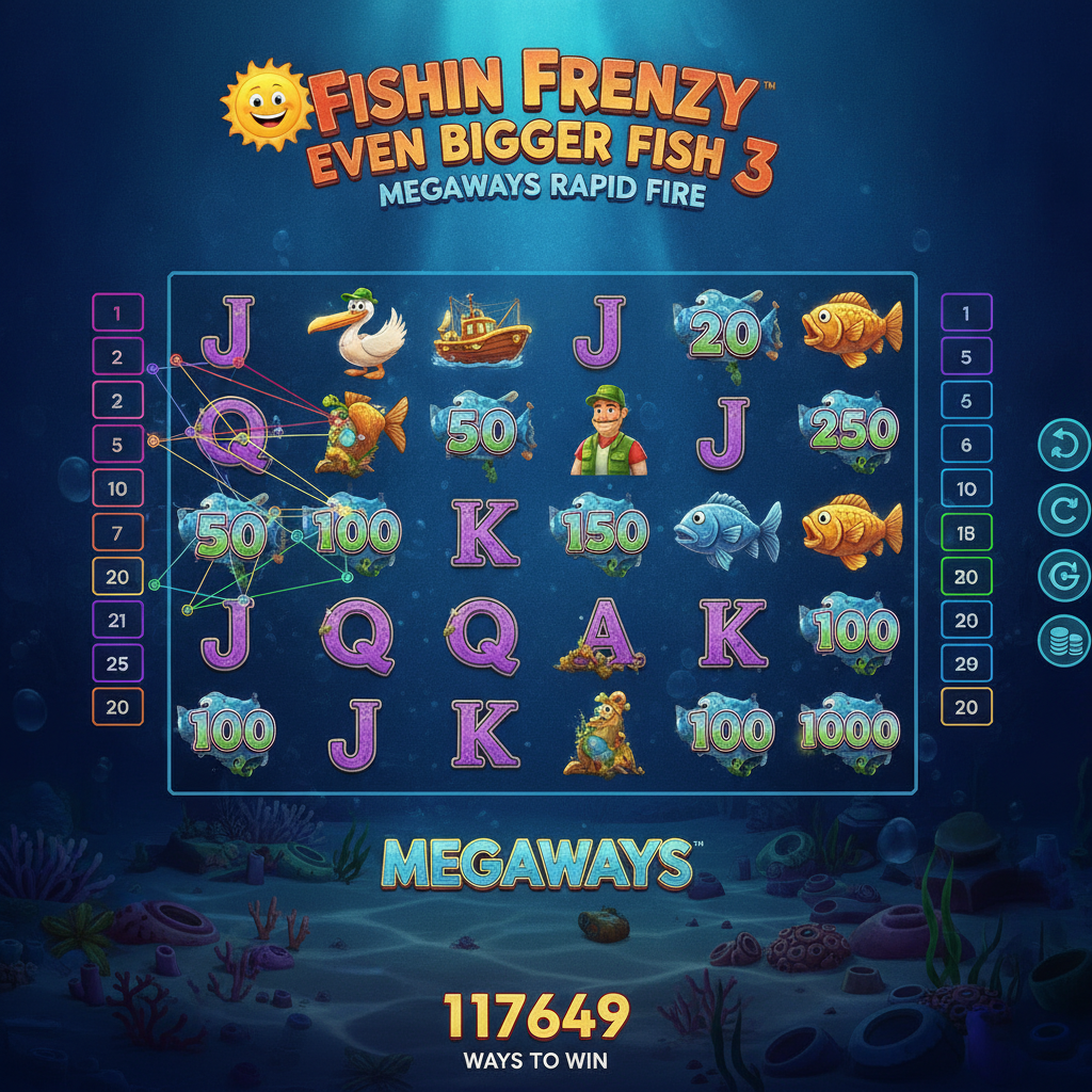 Fishin' Frenzy Even Bigger Fish 3 Megaways Rapid Fire