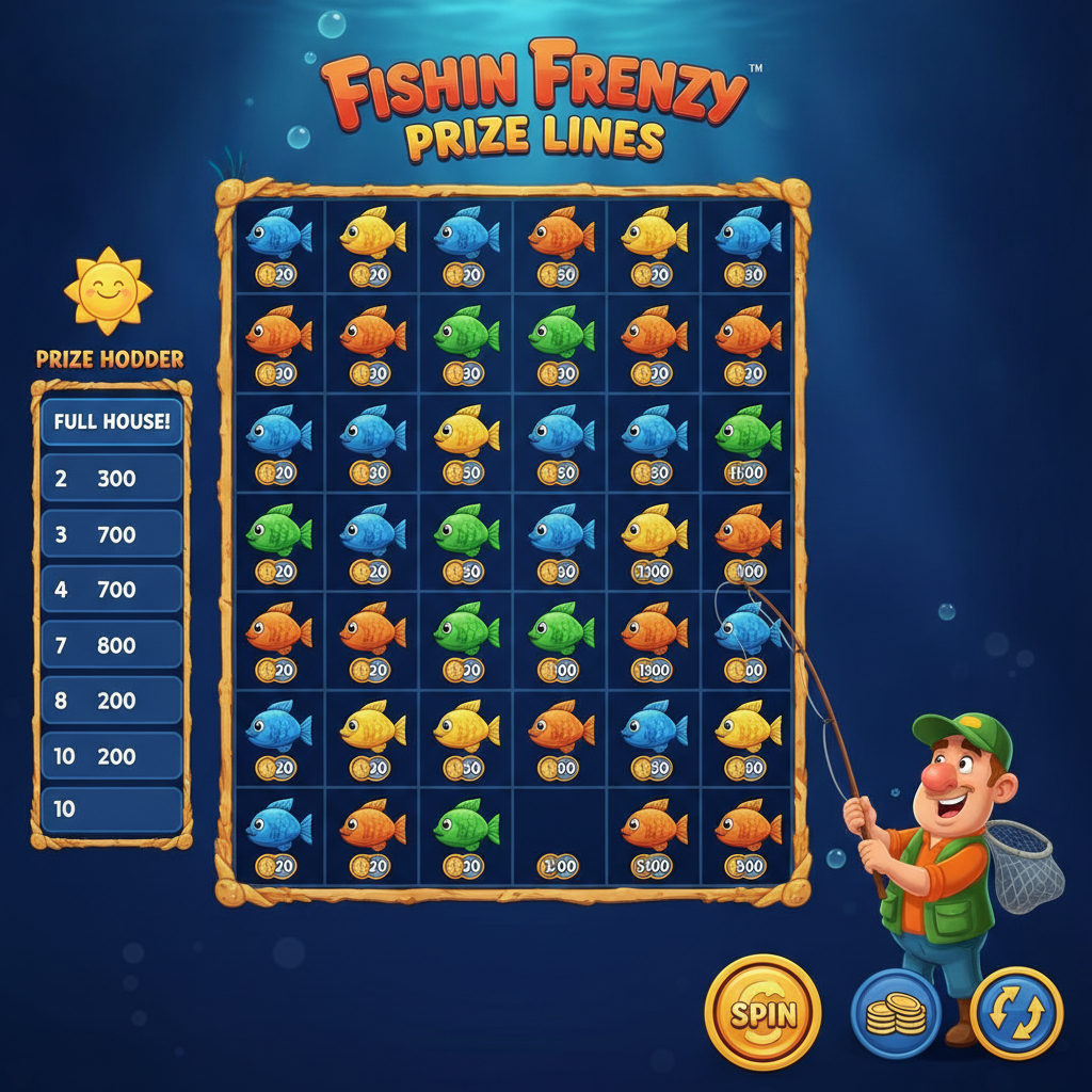 Fishin' Frenzy Prize Lines