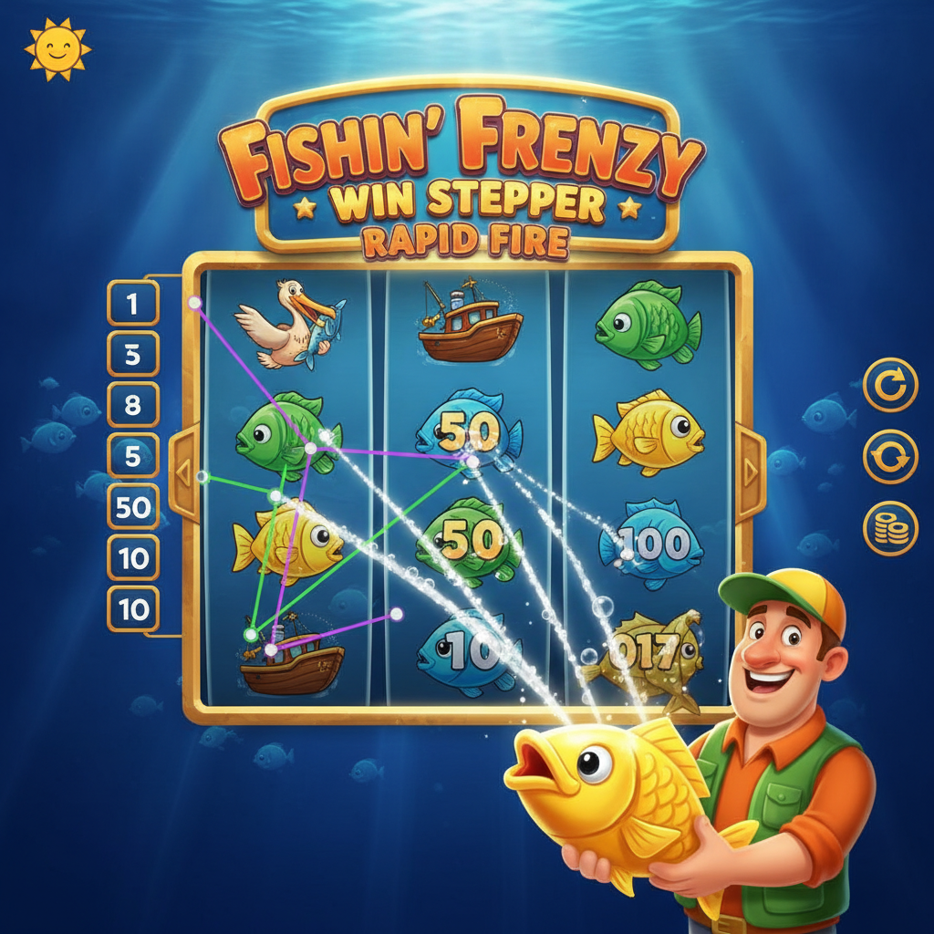 Fishin' Frenzy Win Stepper Rapid Fire
